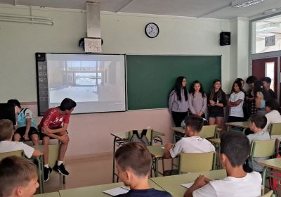 Nos visitan los alumnos de 6º de primaria.